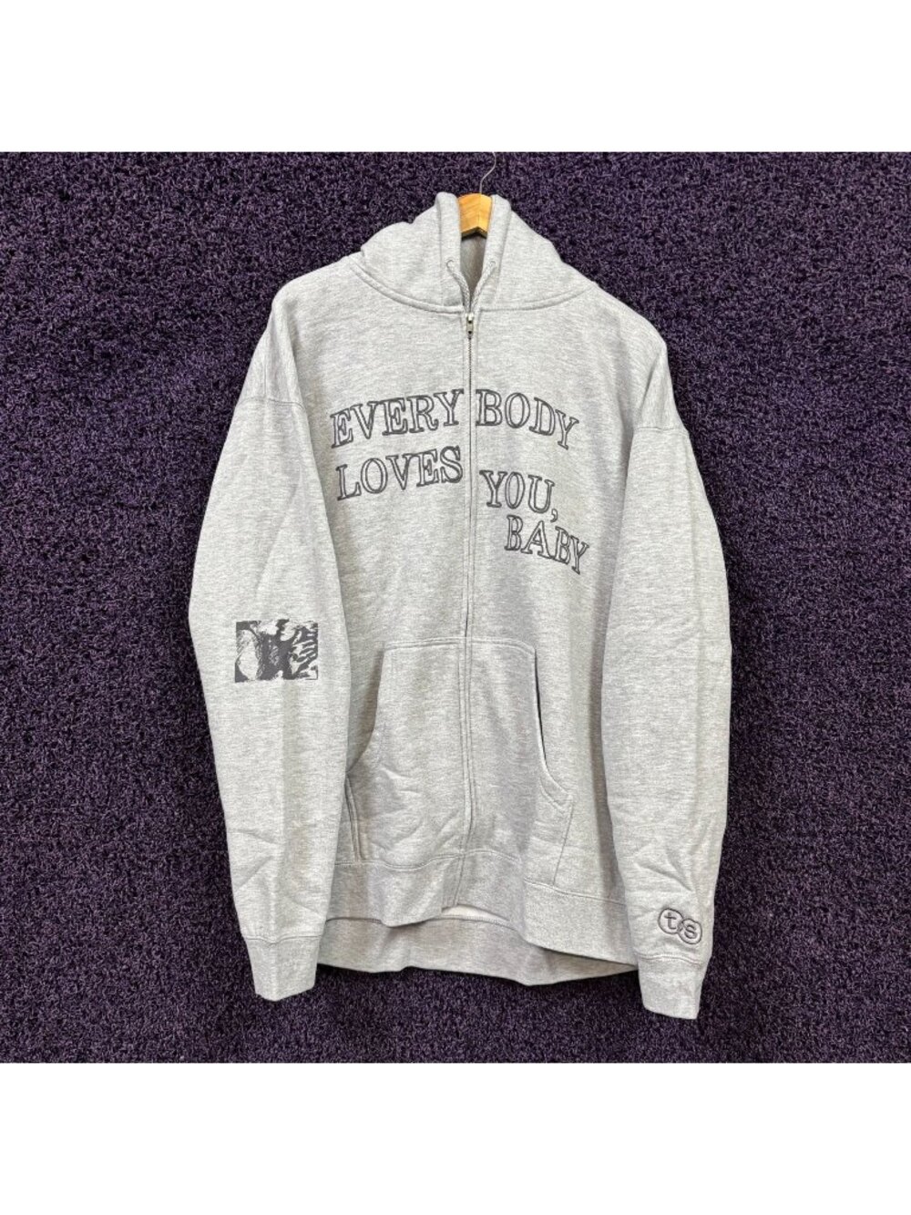 Troye Sivan One Of Your Girls Oversized Zip-Up Hoodie Size Large